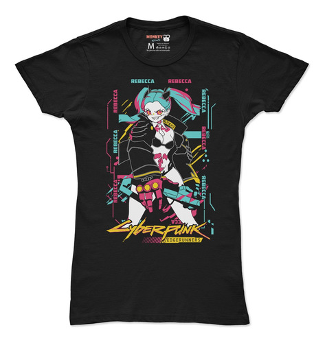 Playera Ciberpunk Rebecca Edge Runners #0022va