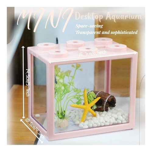 Mini Tanque Kit Para Pez Betta: Hogar Compacto Y Práctico