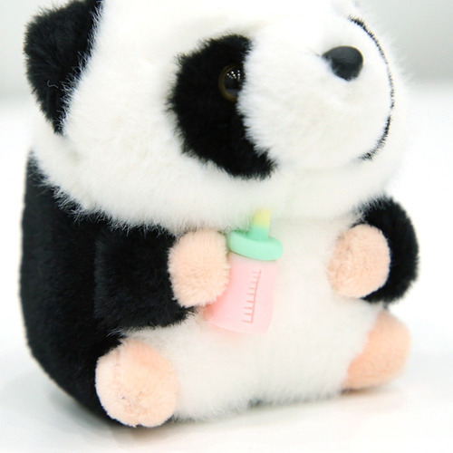 Llavero De Panda De Peluche De Dibujos Animados Con Mochila