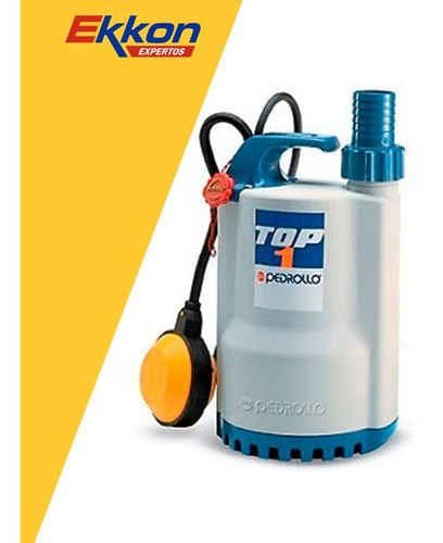 Imagen 3 de 9 de Bomba Sumergible Pedrollo 0.3hp Desagote Agua Portatil Top 1