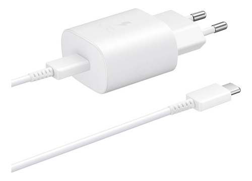 Samsung Cargador Ultra Fast 25w Blanco Usb Cable C 1a1