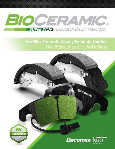 Balatas Delanteras Bioceramic Chevrolet Spark 2011 2012 2013
