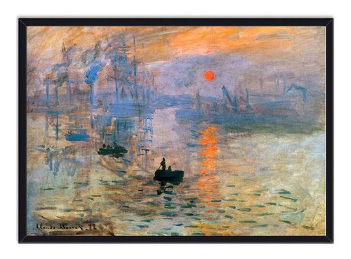 Cuadro Decorativo Sol Naciente Claude Monet 