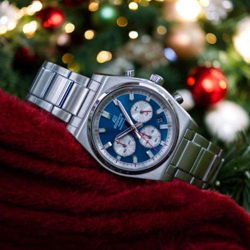 Reloj Casio Modelo: Efb-730d-2avcr Analogo Crono Fechador