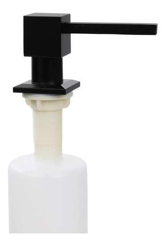 Dispenser Para Detergente De Embutir Quadrado - Preto