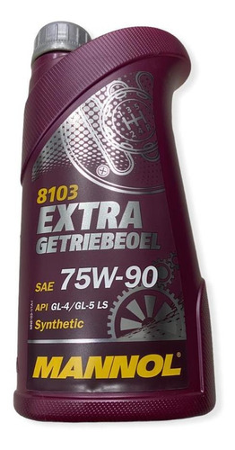 Aceite Para Caja De Cambios Sintético 75w90  Mannol Alemán