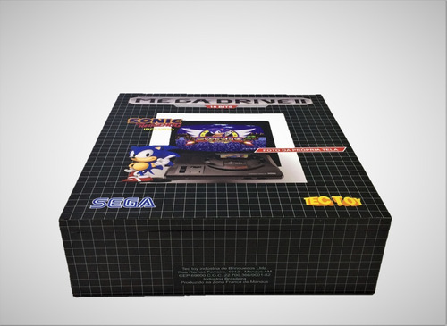 Caixa Vazia Mega Drive 2 Sega De Madeira Mdf