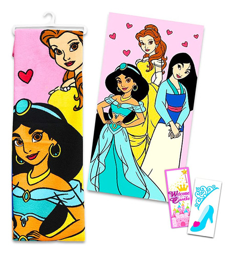 Paquete Clásico De Toallas De Playa Disney Princess Con Toal