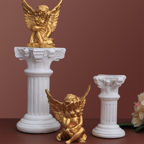 Estatua De Pilar Romano Creativo, Soporte De Pedestal,