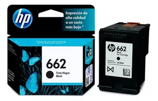 Cartucho De Tinta Hp 662 Para Impresora Original 120p Negro