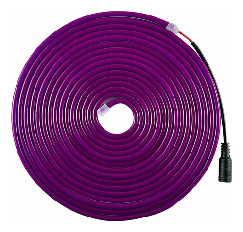 Neon Flex 5m 12v Ip68 Sumergible Morado Sin Driver 5.5mm