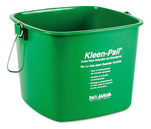 Cubo De Limpieza Kleen-pail De 6qt, Plástico, Verde