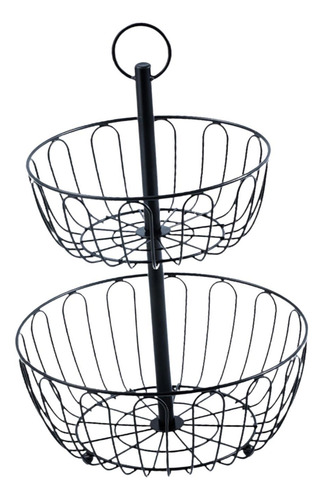 Cesta De 2 Niveles Multiusos Para Frutero, Altura De 45 Cm,