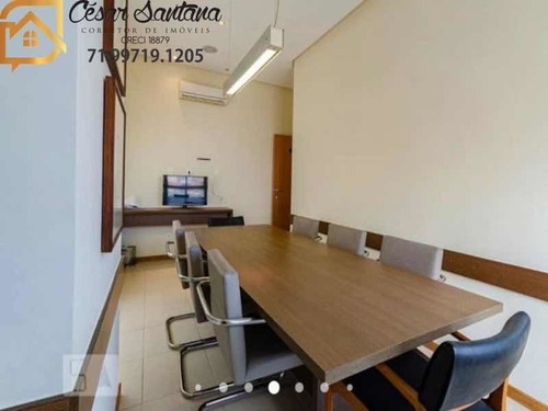 Imagem 12 de 19 de Alugo Apartamento Nascente Mobiliado 1/4 Varanda Gourmet Vista Mar - Itaigara