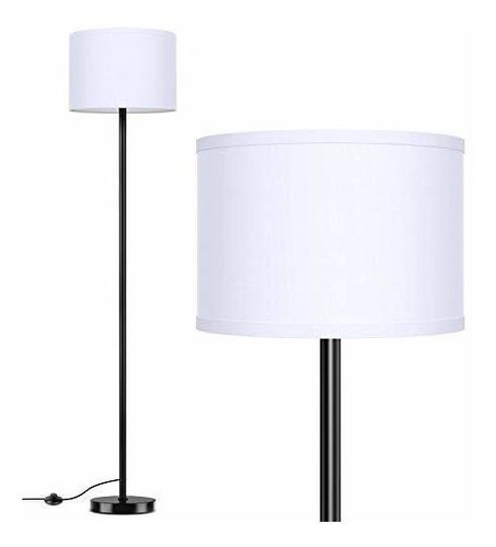 Lampara Pie Led Diseño Simple Moderna Sombra Lam Para