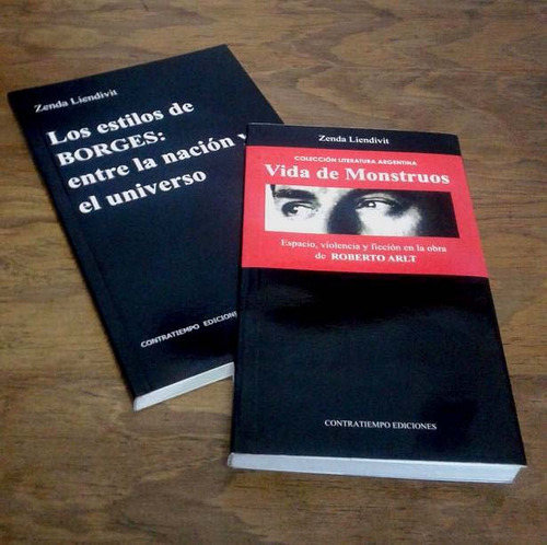 Pack 2 Libros Sobre J. L. Borges / R. Arlt - Zenda Liendivit