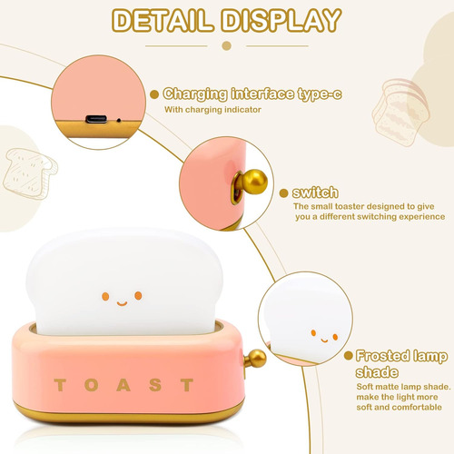 Lámpara De Luz Nocturna Decorativa Para Tostadora, Lámparas