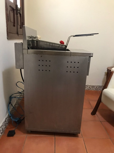 Imagen 2 de 3 de Freidora Electrica Doble Cesta Agua Y Aceite 100% Acero Ino