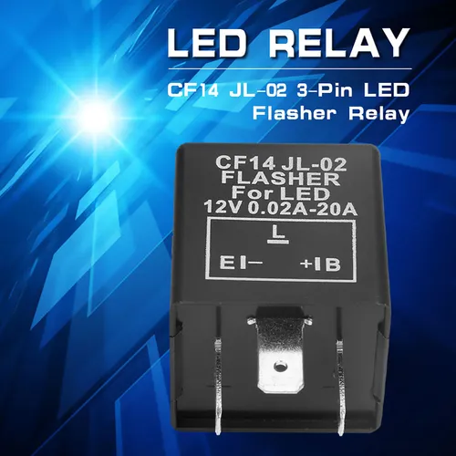 Relé Flasher Led Para Luces Direccionales Cf14 Jl-02 3 Pines