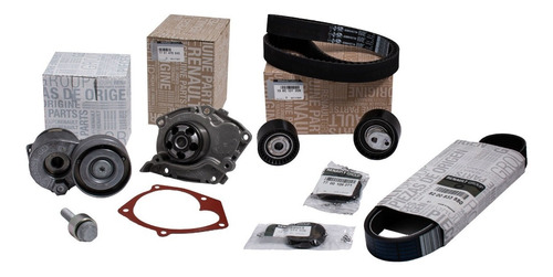 Kit Distribucion Megane 2 2.0 16v F4r Bomba Agua Tapones Kit Accesorios Poly V Original