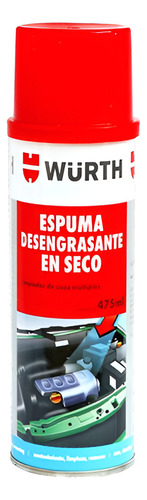 Würth Limpieza Automotriz Espuma Quita Grasa En Seco 475ml