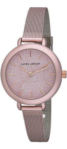 Reloj Mujer Laura As La31069pk Cuarzo Pulso Rosa Just Watche