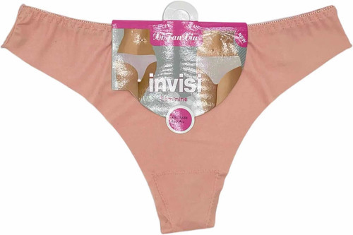 Pack 4 Unidades Calzones Tanga Invisibles  Liso