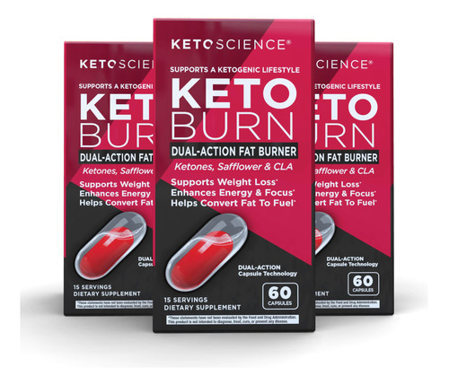 Keto Science Keto Burn - Capsulas Quemadoras De Grasa De Dob
