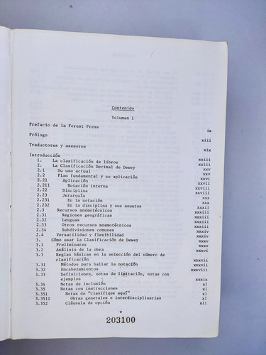 Libro Sistema De Clasificacion Decimal Dewey Lehnus 185o7 (Usado)