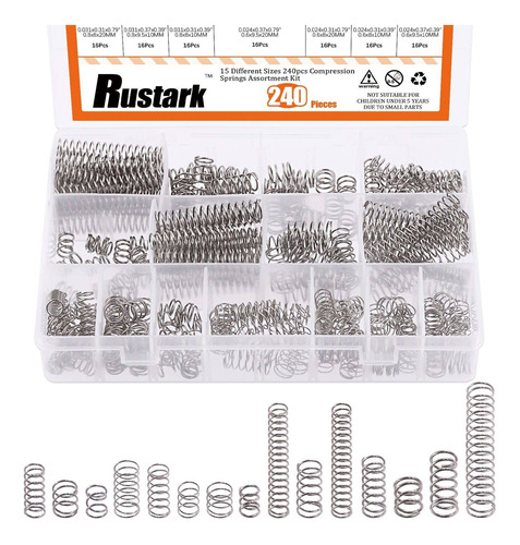 Rustark Kit 240 Muellese Compresion Para Proyecto 14 In