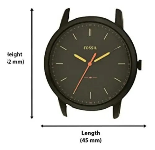 Reloj Para Hombre Minimalista Fossil 44 Mm Negro Y Marrón