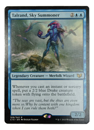 Carta Magic Talrand Sky Summoner [c15] Mtg Merfolk Wizard