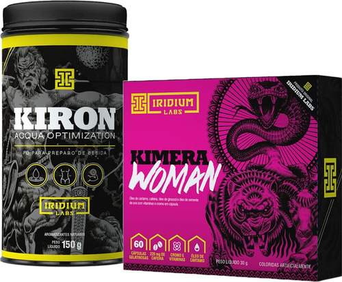 Kit Termogênico Kimera Woman + Kiron Chá - Iridium Labs Sabor Sem Sabor