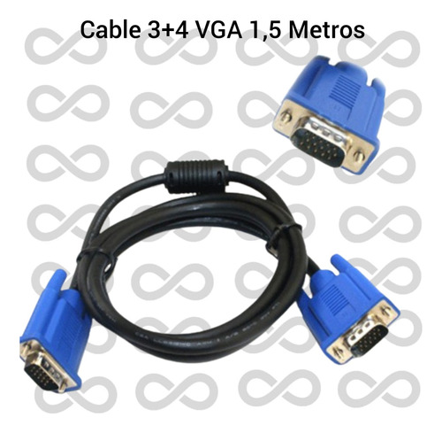 Cable Vga 3+4vga / Cables Computadoras