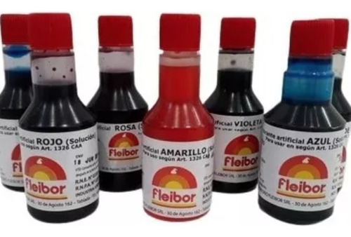 Colorante Liquido Fleibor X 30 Cc