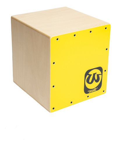 Mini Cajón Flamenco Walter Madera Amarillo Cuadrado Niños