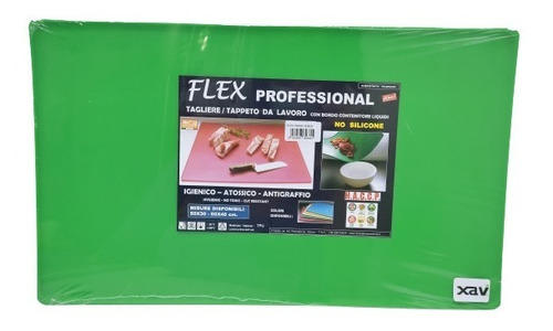 Tabla Picar Cortar Nylon Flexible Verde Mc F. 7894 Xavi