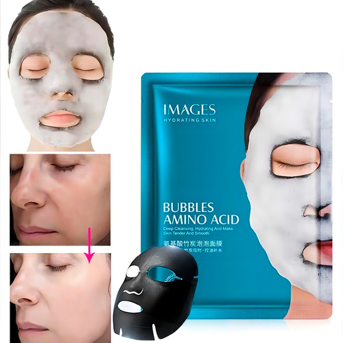 Mascarilla Burbujeante Bubble Hidrata Blanquea Antiacne Full Tipo de piel Todo tipo de piel