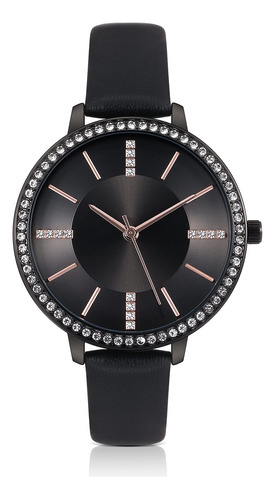 Kimomt Relojes De Cuero Para Mujer, Pulsera De Cuarzo De Luj