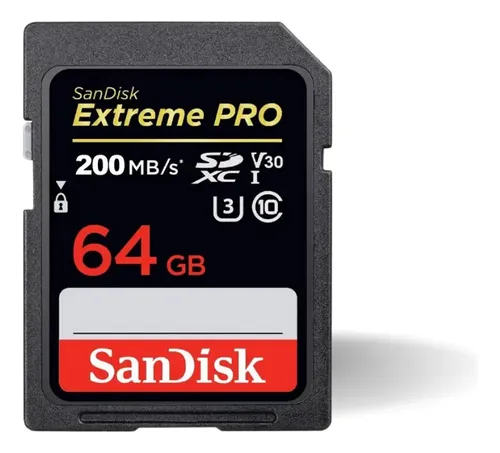 Cartão Memória 64gb Sdhc Extreme Pro 170mbs 4k Sandisk