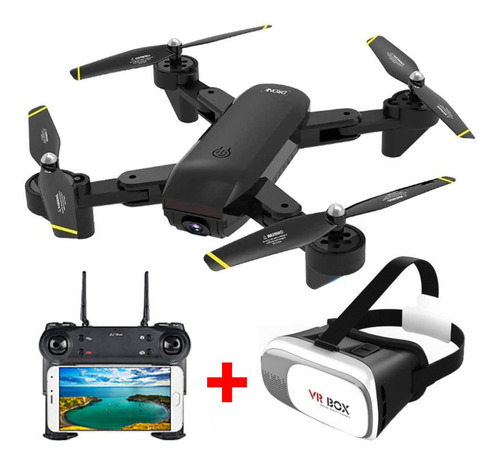 Drone Daming Dm107s Con Doble Cámara Wifi Fhd + Gafas Vr Box