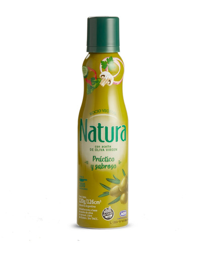 Aceite de oliva virgen Natura en aerosolsin TACC 120 g 