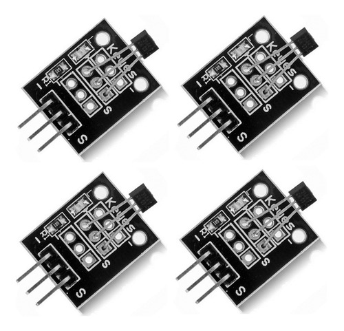 Sensor Magnético Efecto Hall - Modulo Ky-003 - 4 Unidades