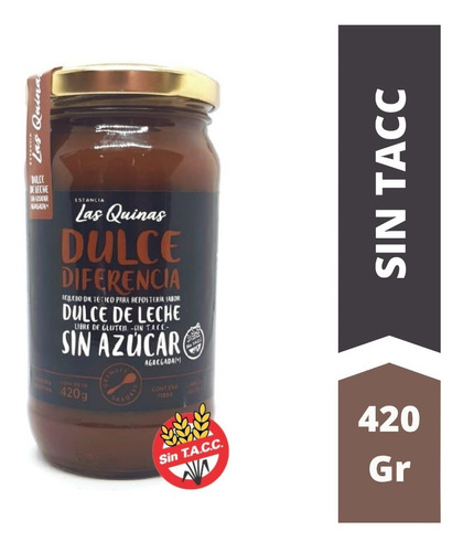 Dulce De Leche Repostero Sin Azúcar Las Quinas 420g Sin Tacc