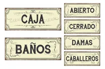 Comprar Combo 6 Chapas Vintage Con Frases 35x14cm - 20x8cm Combo Chapas Vintage Frases 3