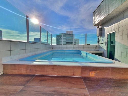 Cobertura 4 Quartos 3 Vagas Com Piscina E Elevador - Bairro Castelo - 1208