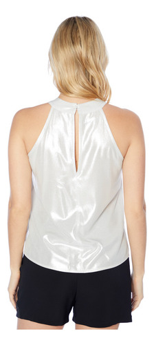 Musculosa Halter Metalizada Lola Mujer Asterisco