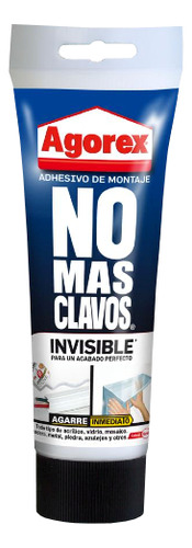 Adhesivo Agorex No Mas Clavos Invisible 200 Grs