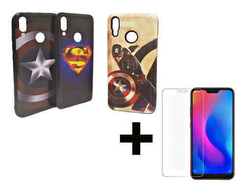 Protector Tpu Funda Rígido Huawei Y9 2019 + Vidrio Templado