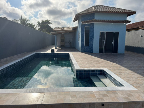 Casa Nova Com Piscina E Três Dormitórios No Cibratel 2 Em Itanhaém Litoral Sul De Sp